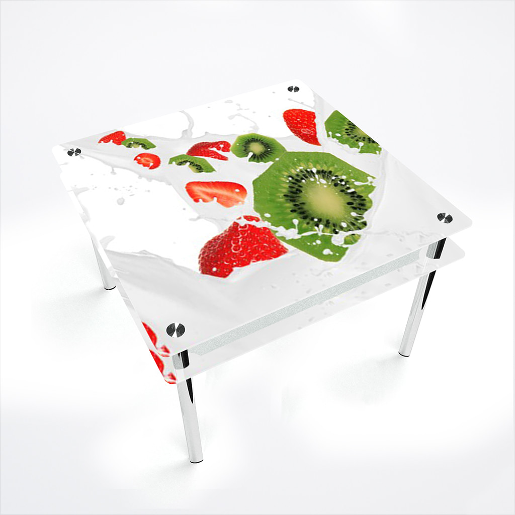 

Стіл БЦ-стіл Квадратний з проходить полицею Fruit & Milk Еко (700 x 700 x 750)