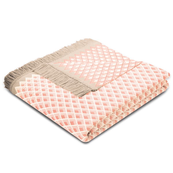 

Плед Biederlack Wohndecke Bright Day coral 150x200 см 741646
