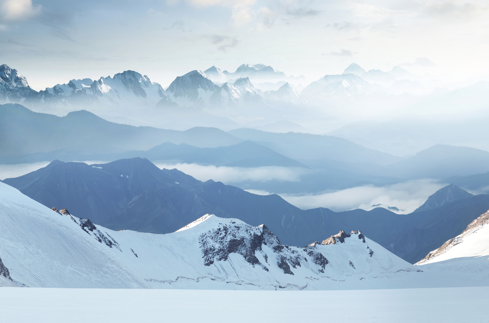 

Фотообои Природа 'Заснеженные горы' (3290) , Мелкий песок