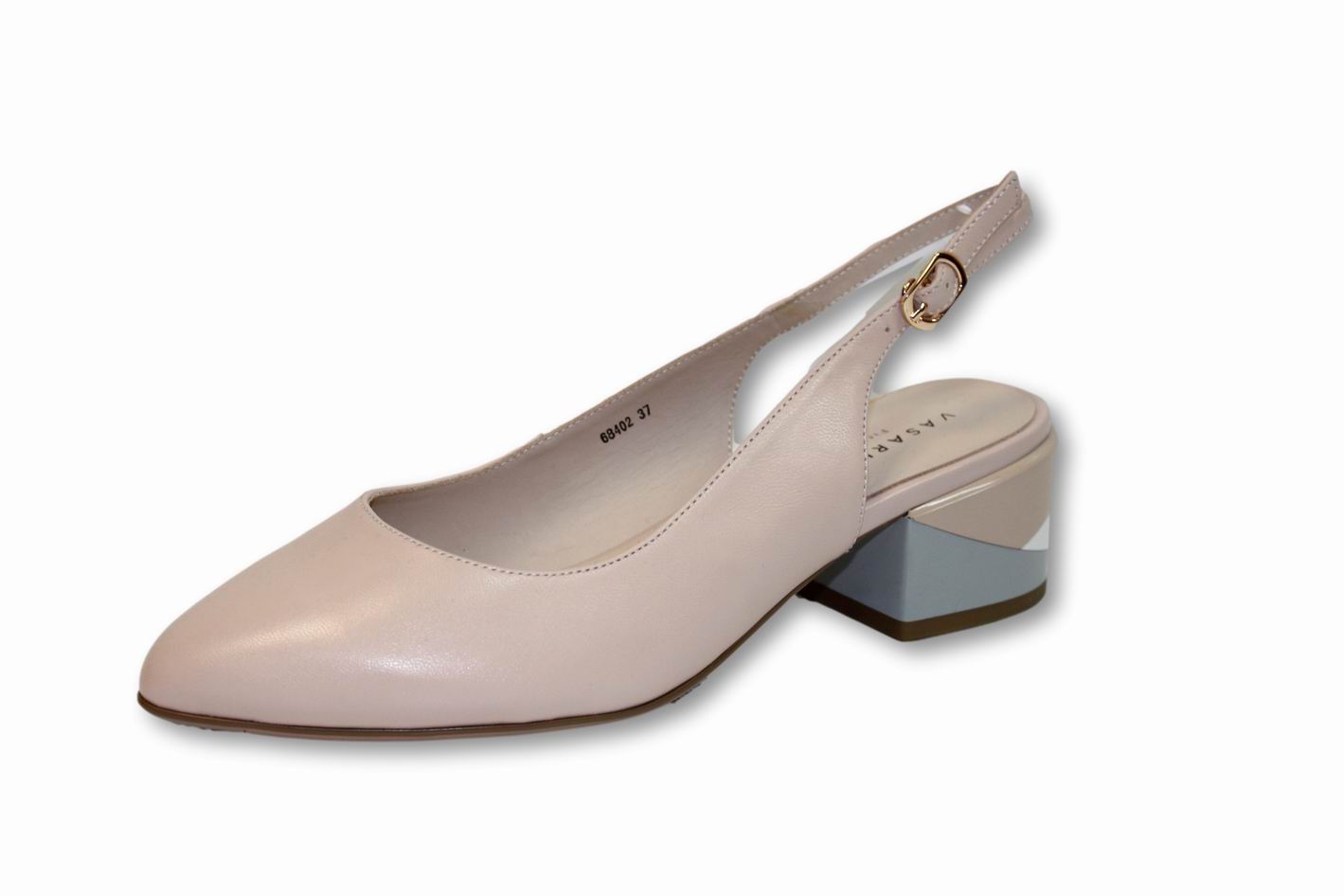 

Женские бежевые кожаные летние туфли VASARI trend Бежевый 68402 39