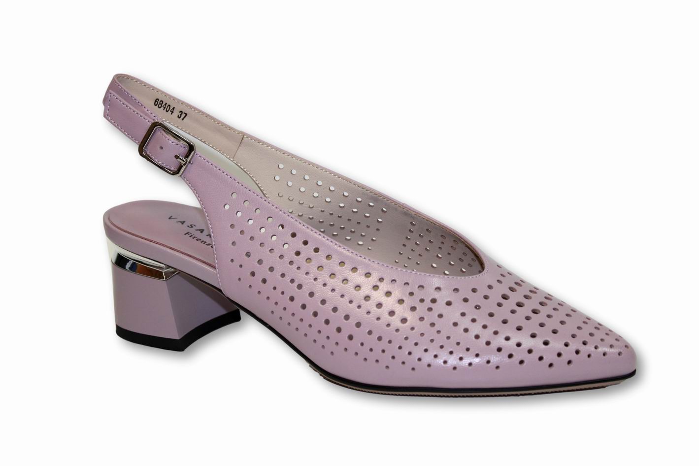

Женские фиолетовые кожаные летние туфли VASARI trend Фиолетовый 68404 38