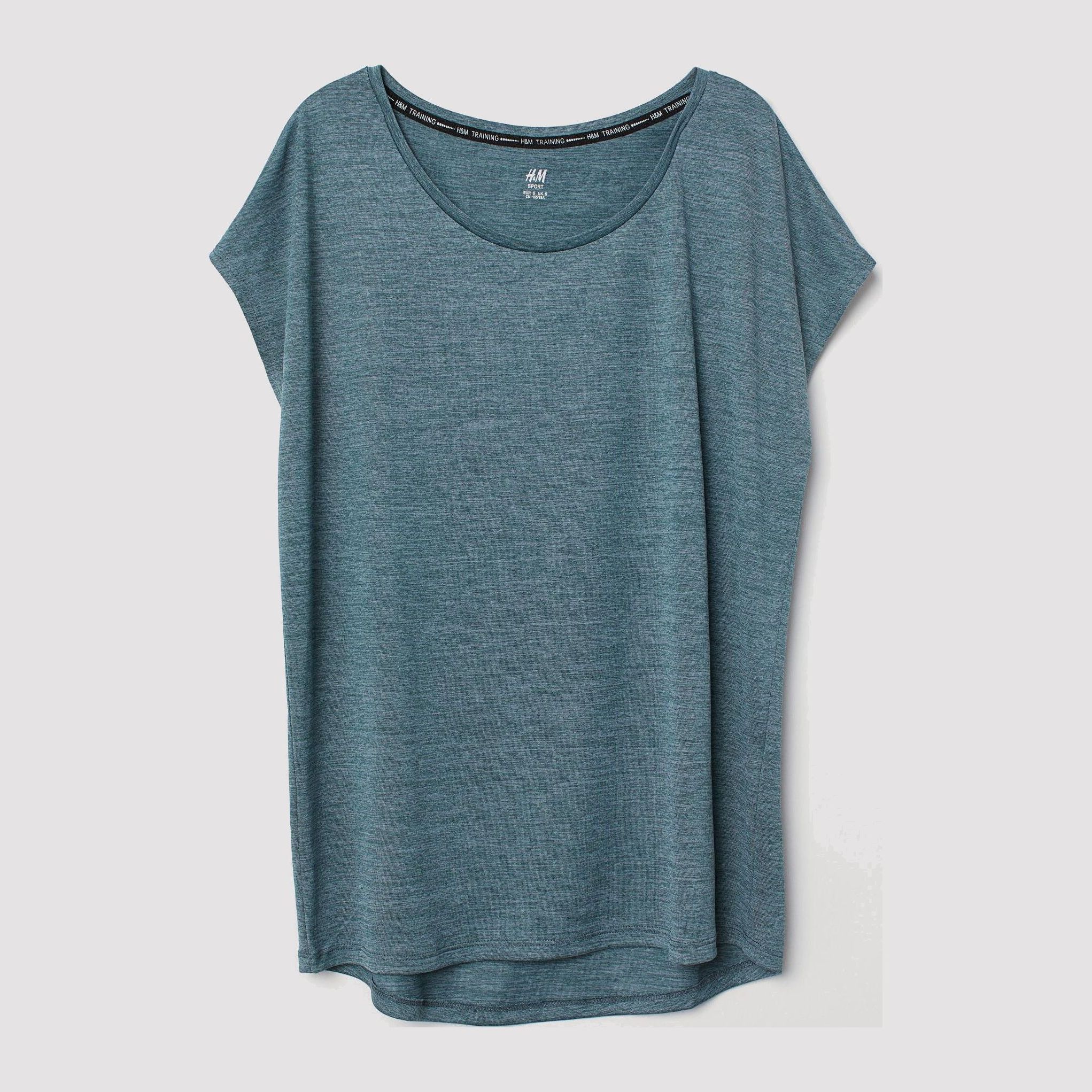 

Футболка H&M 6786969-ACXJ L Темно-бирюзовая