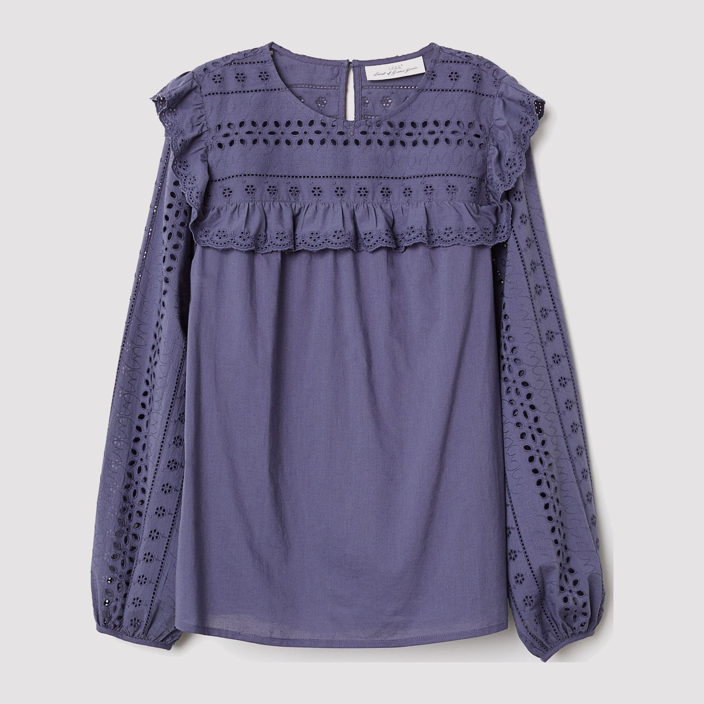 

Блузка H&M 6782948-ACUI 34 Бледно-синяя
