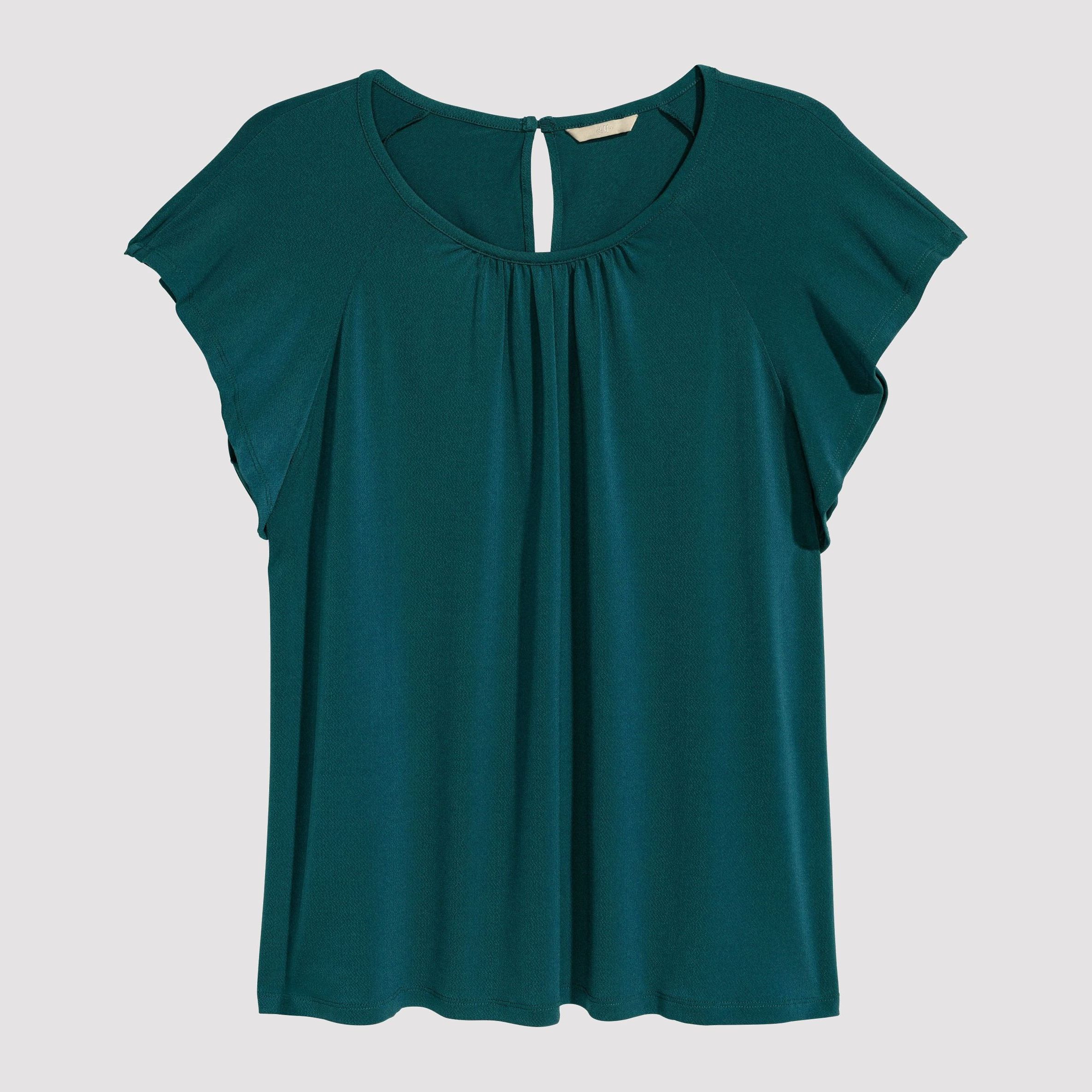 

Блузка H&M 6290277-ACUW 3XL Зеленая