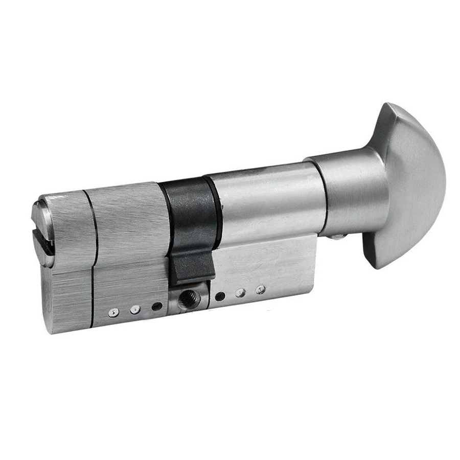 

Цилиндр замка SECUREMME K22 ключ-тумблер (мат хром) 90 мм (40+50Т)