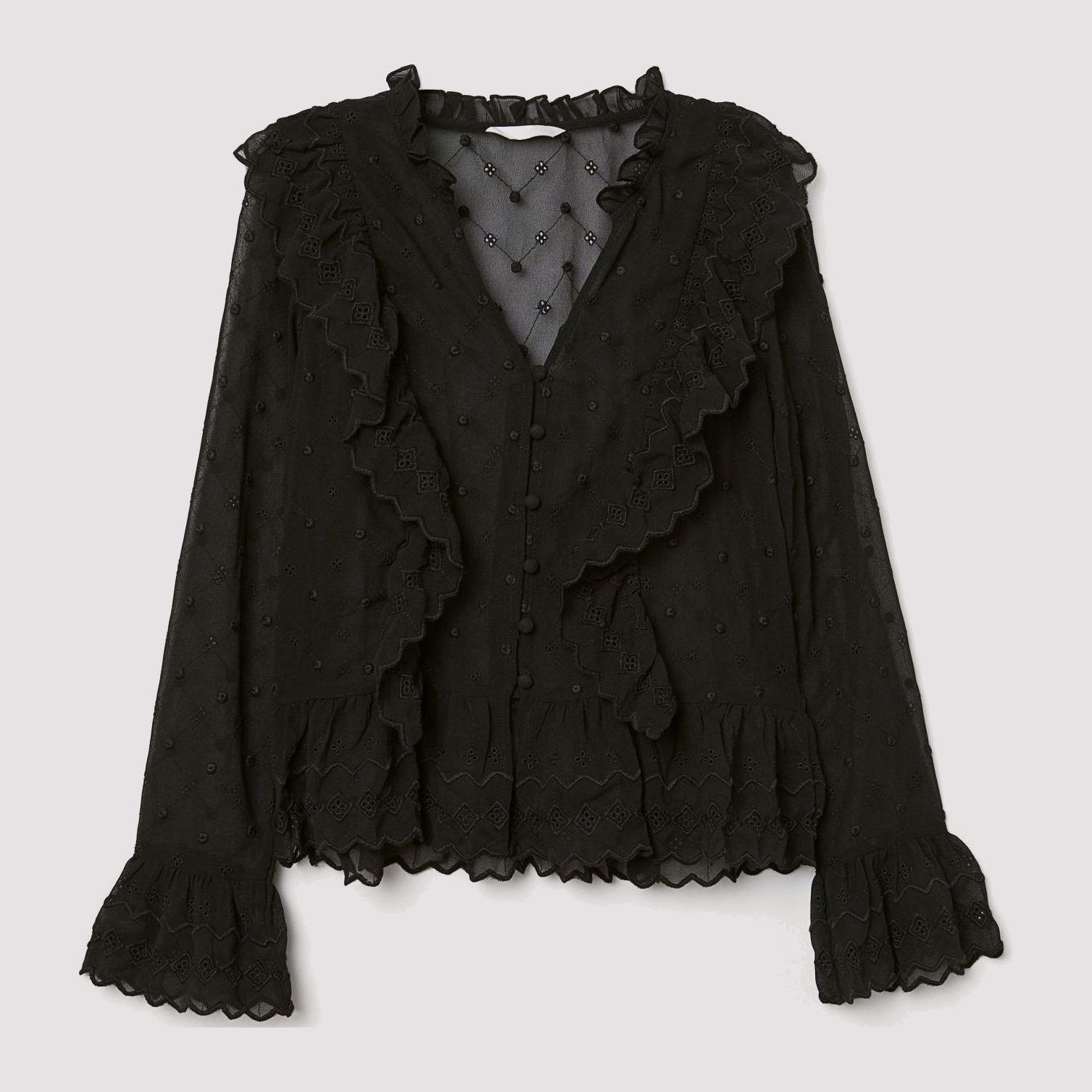 

Блузка H&M 6715058-AAAD 36 Черная