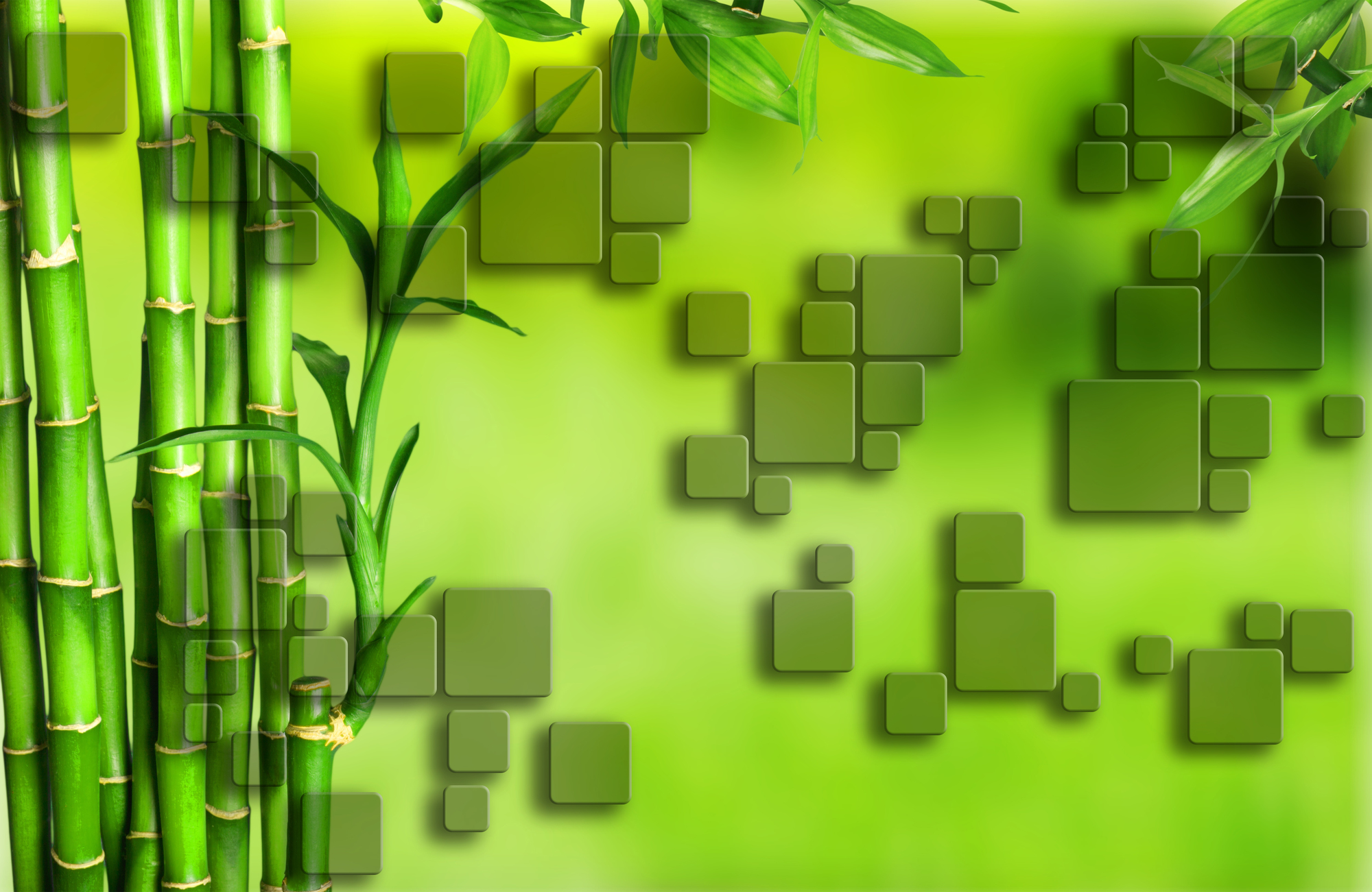 

Фотообои 3D '3D бамбук' (3272) , Холст