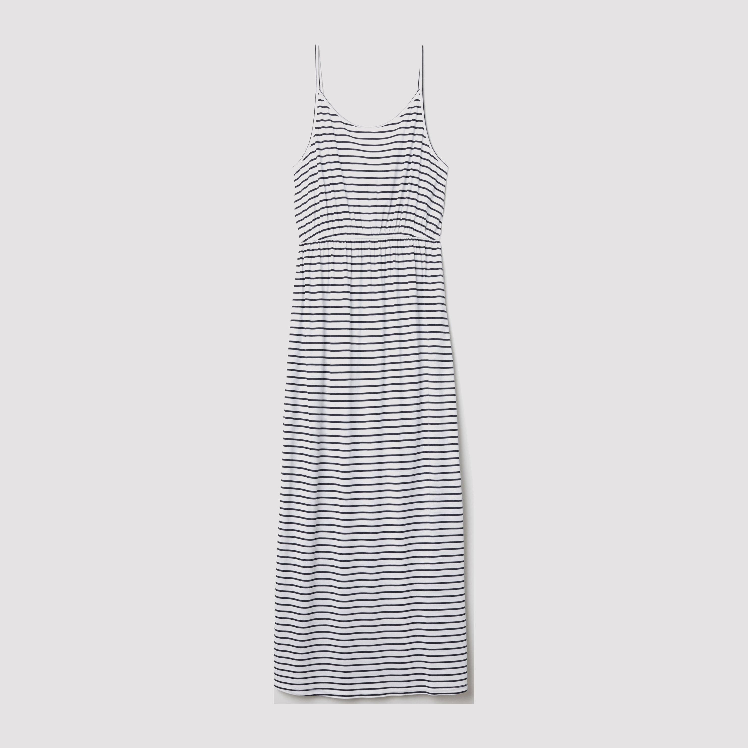 

Платье H&M 6640767-AAPG 3XL Белое с темно-синим