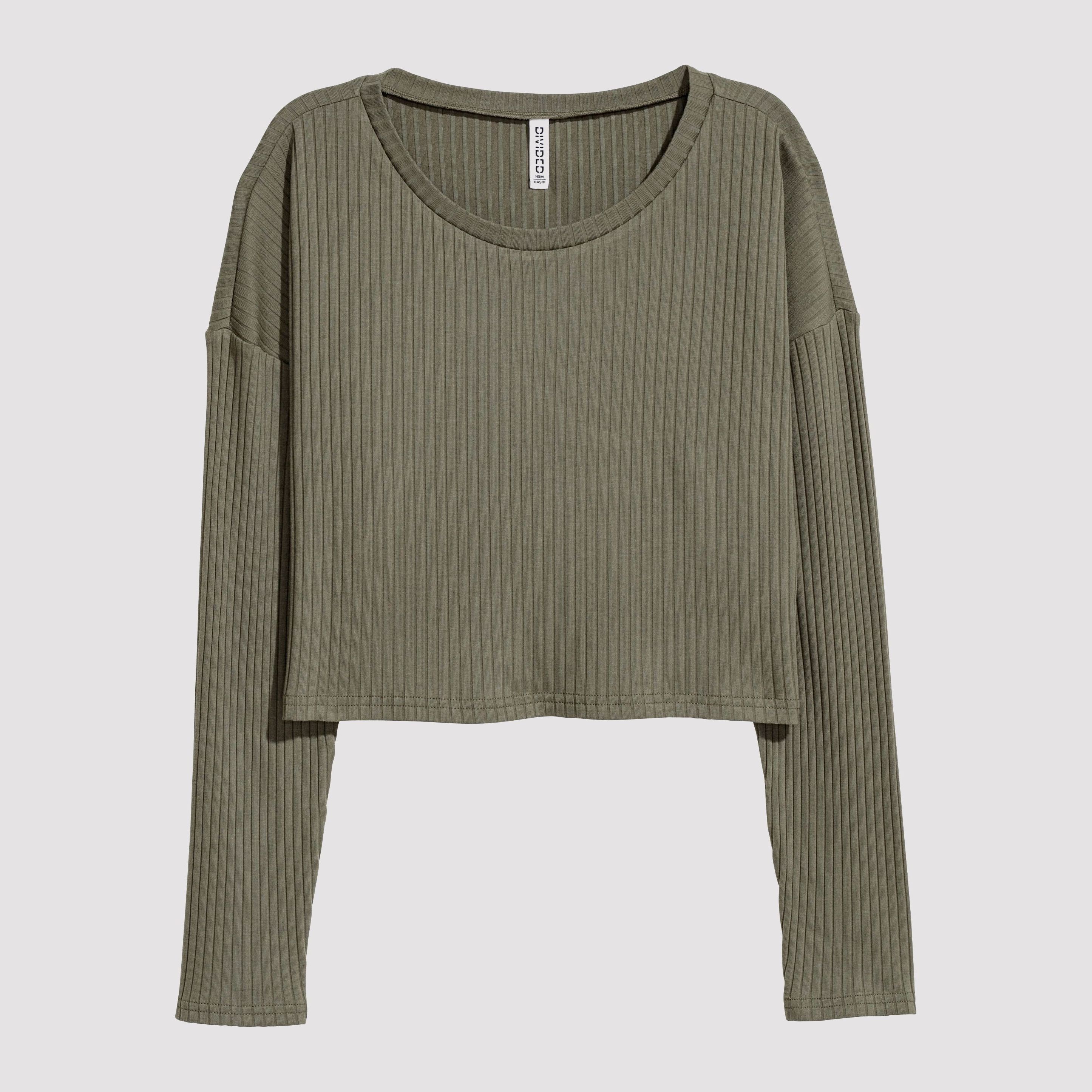 

Топ H&M 6188947-ACYC XS Хаки