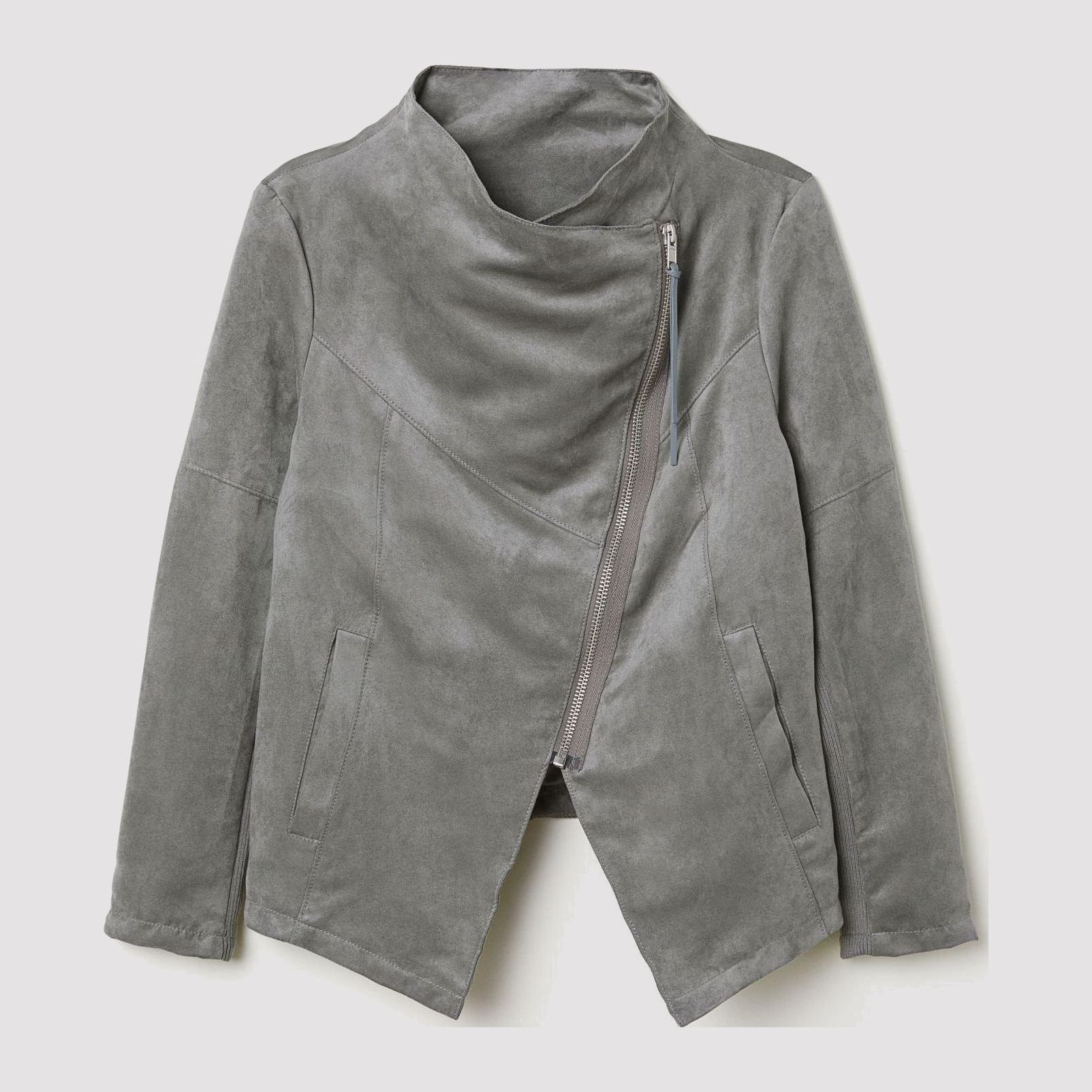 

Куртка из искусственной замши H&M 6177349-ABKU 54 Серая