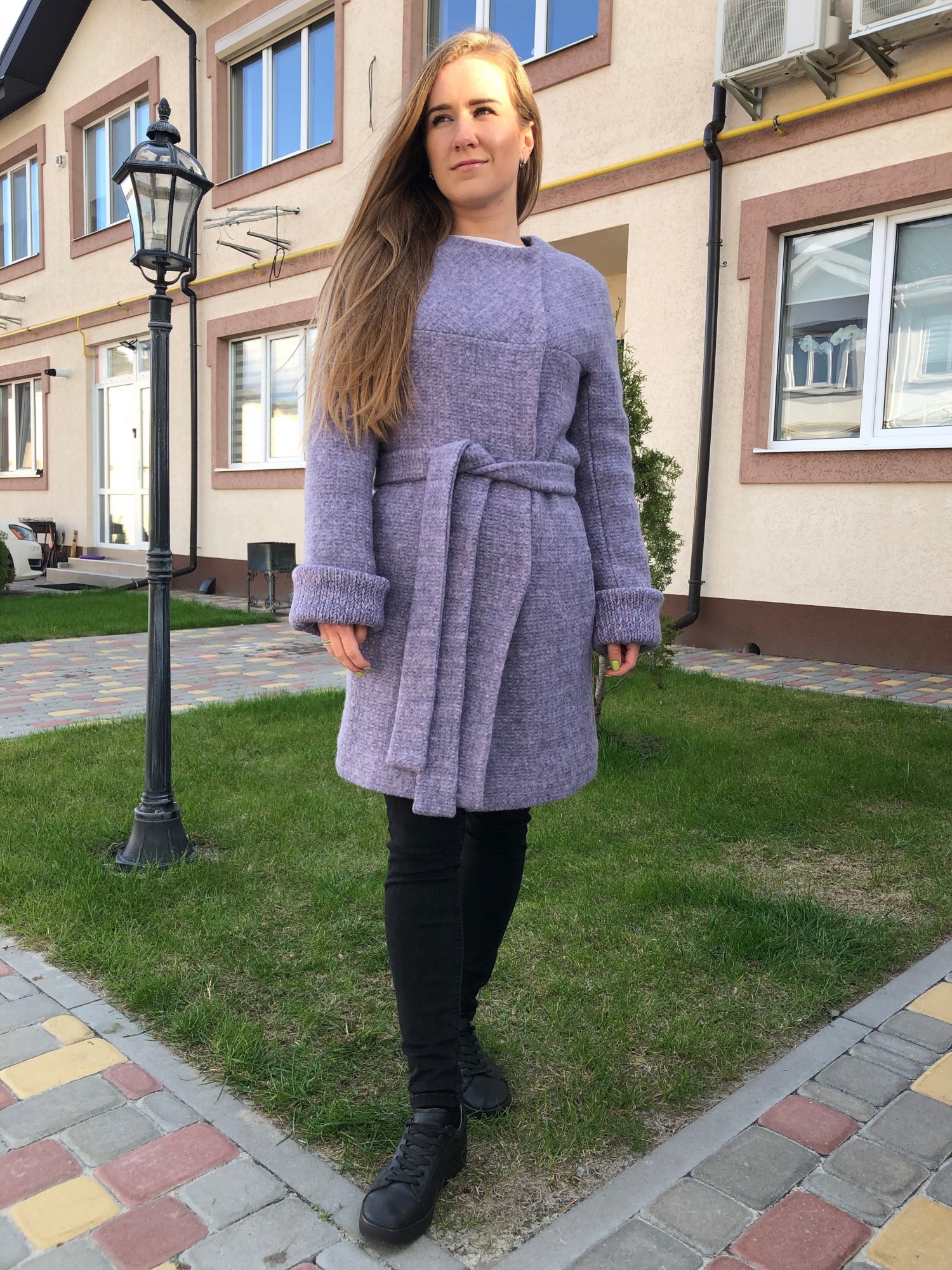 

Женское пальто Albanto UY19W 42 Сиреневое