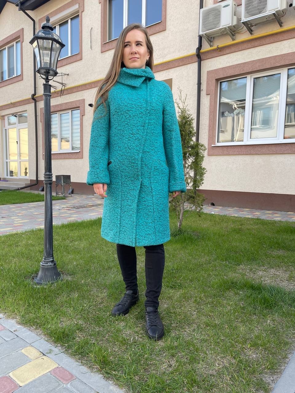 

Женское пальто Albanto NN001W 42 Бирюзовое