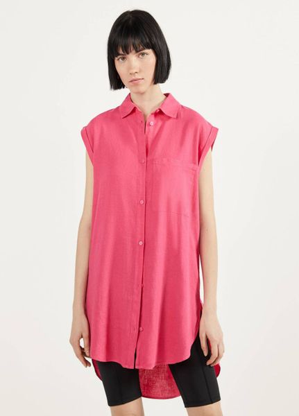 

Туника-рубашка Bershka XS Розовая (1201-521)