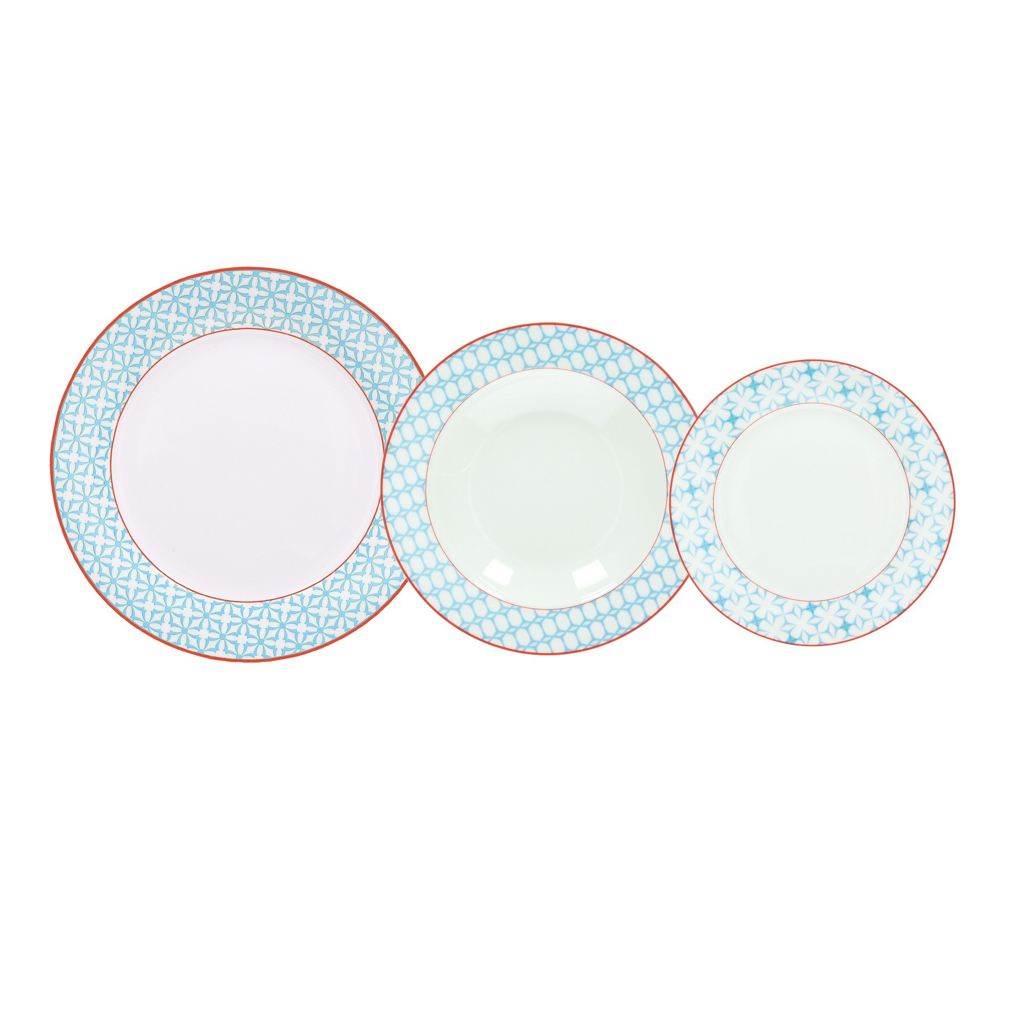 

Столовый сервиз Tognana Olimpia Kubik, 18 предметов, фарфор, разноцветный