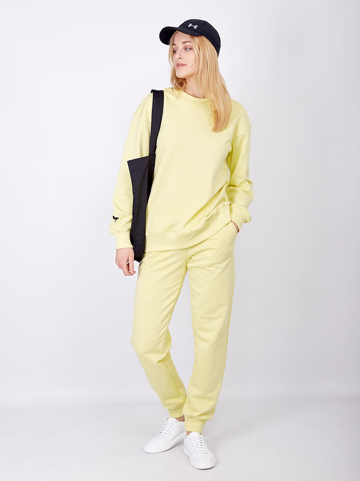 

Спортивные штаны женские Fromus базовые диагональ XL(48) Желтый 2476-13