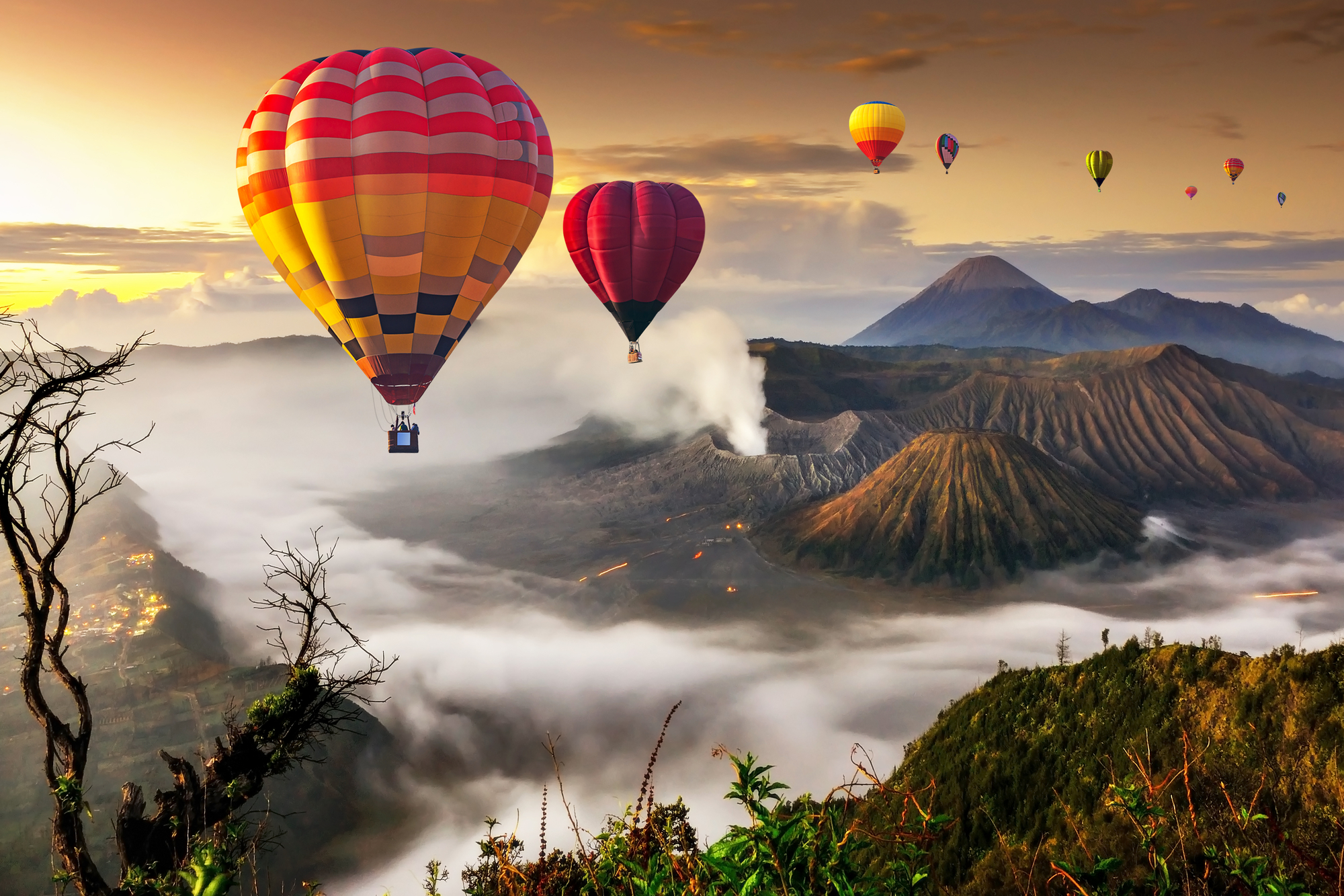 

Фотообои Природа 'Воздушные шары' (4550) , Холст