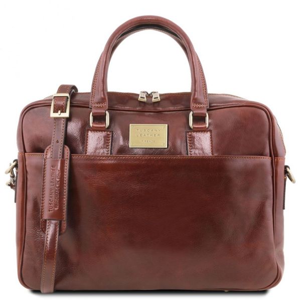 

Мужская кожаная сумка портфель на два отделения Tuscany Leather Urbino TL141894