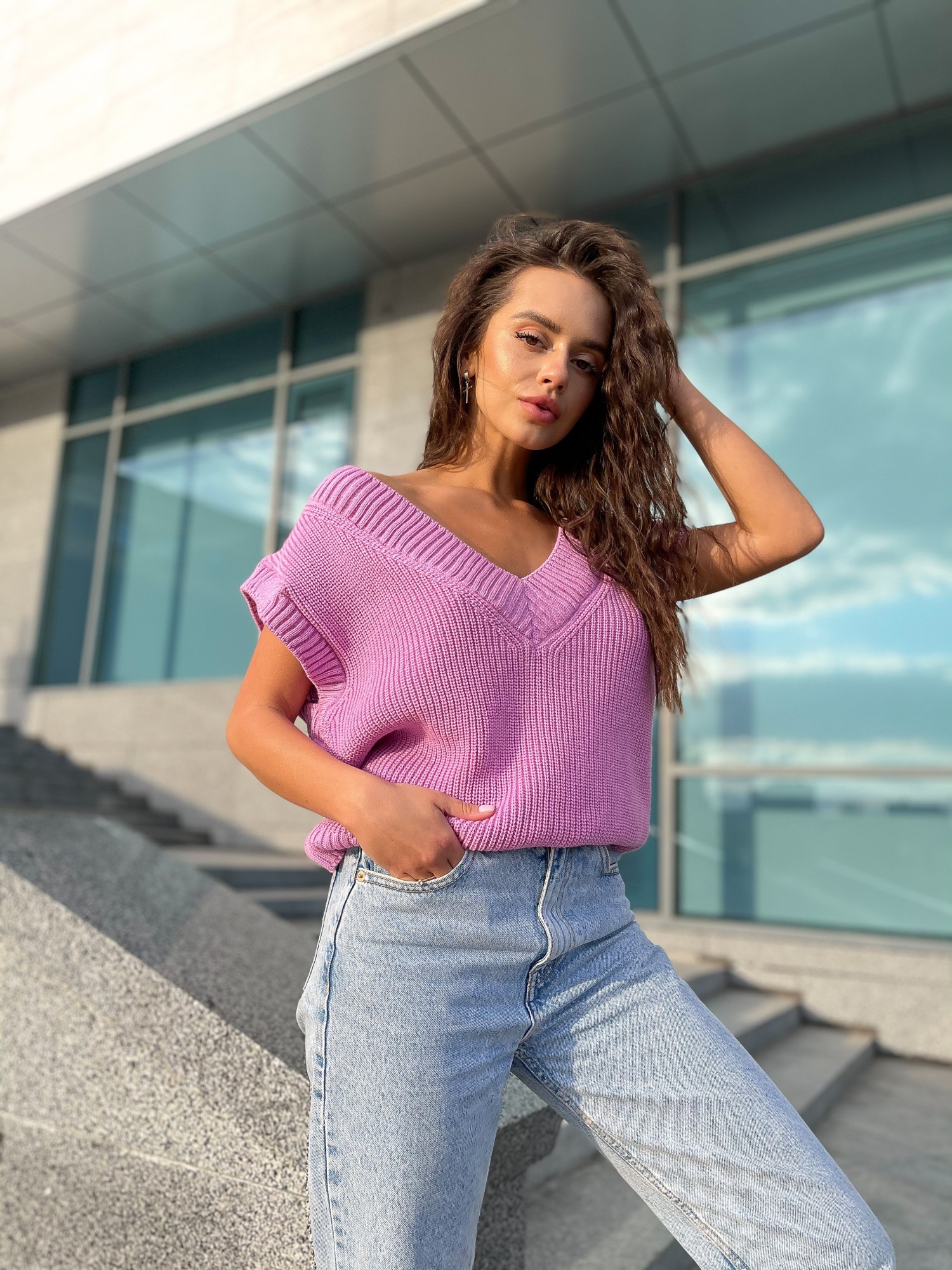 

Жилет Verevka CLO One size розовый