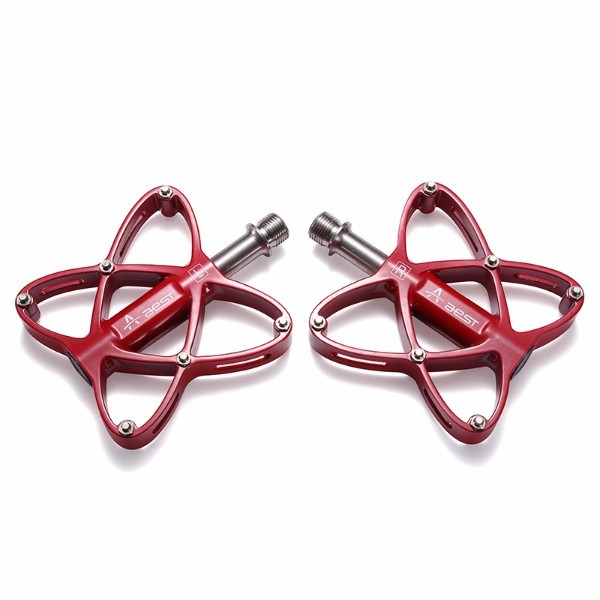 

Педали велосипедные Aest YMPD-27 Titanium магниевые на 3-х промышленных подшипниках Красный (1076)