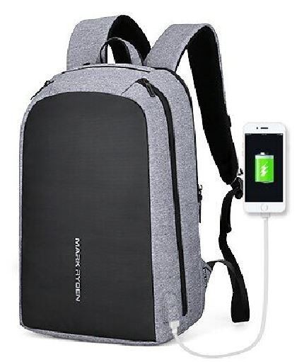 

Рюкзак городской Mark Ryden City MR6971 G для ноутбука 15,6" с USB объем 21 л. Черно-серый