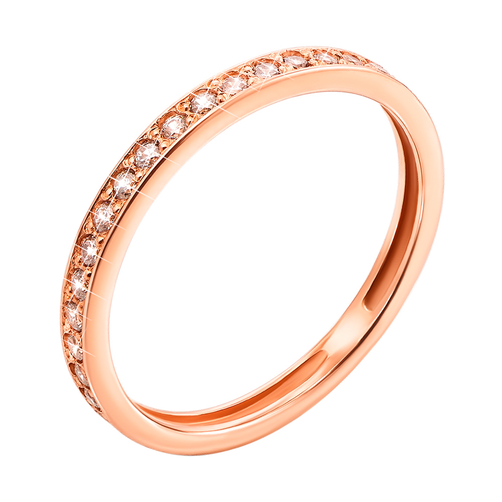 

Кольцо из красного золота с фианитами 000104582 17.5 размера