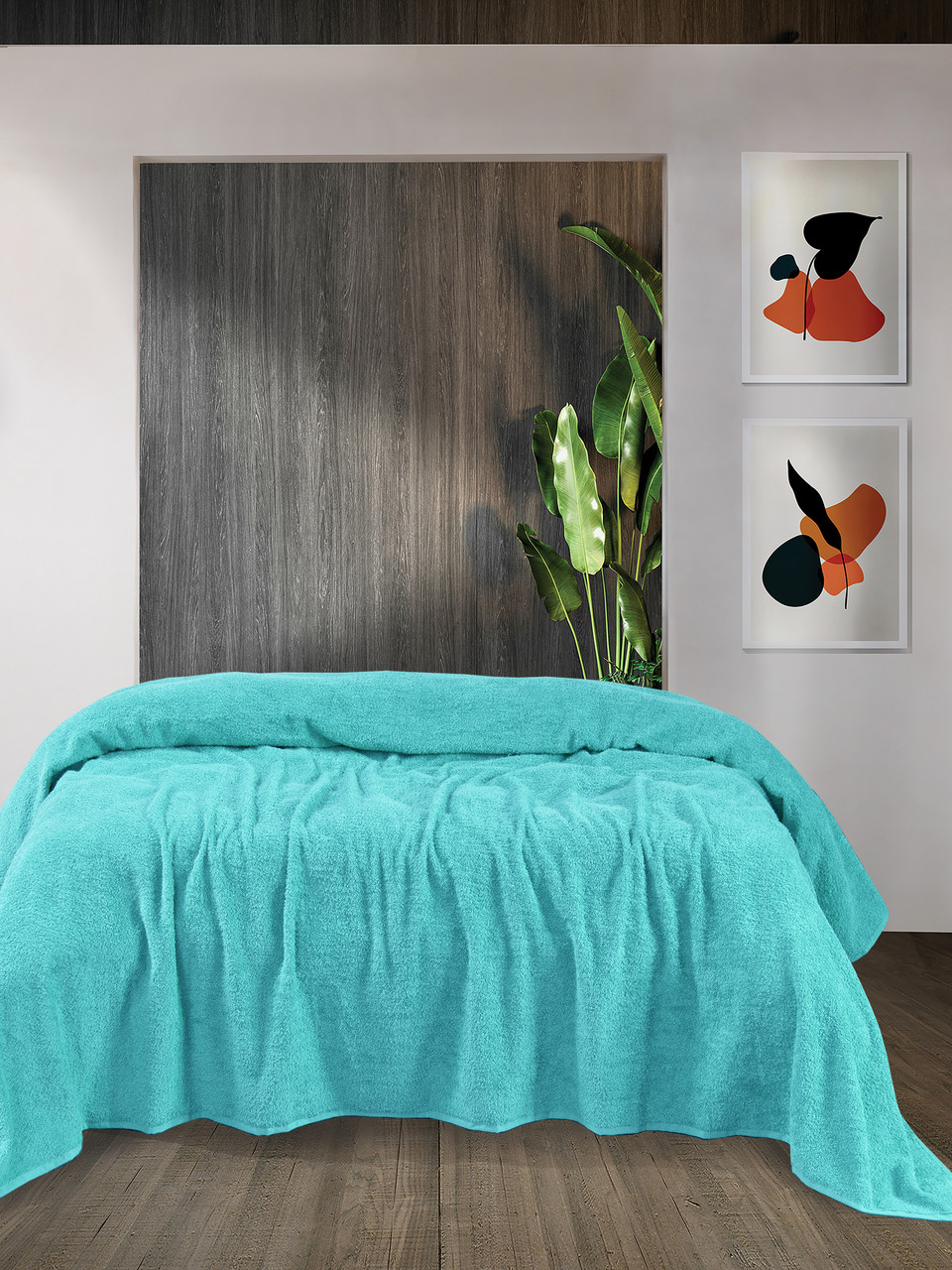 

Простынь Iris Home махровая - Aruba blue 155*220