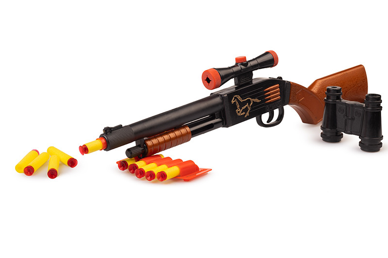 

Игрушечный дробовик "Tosan" Golden Gun 925GG с мягкими пулями