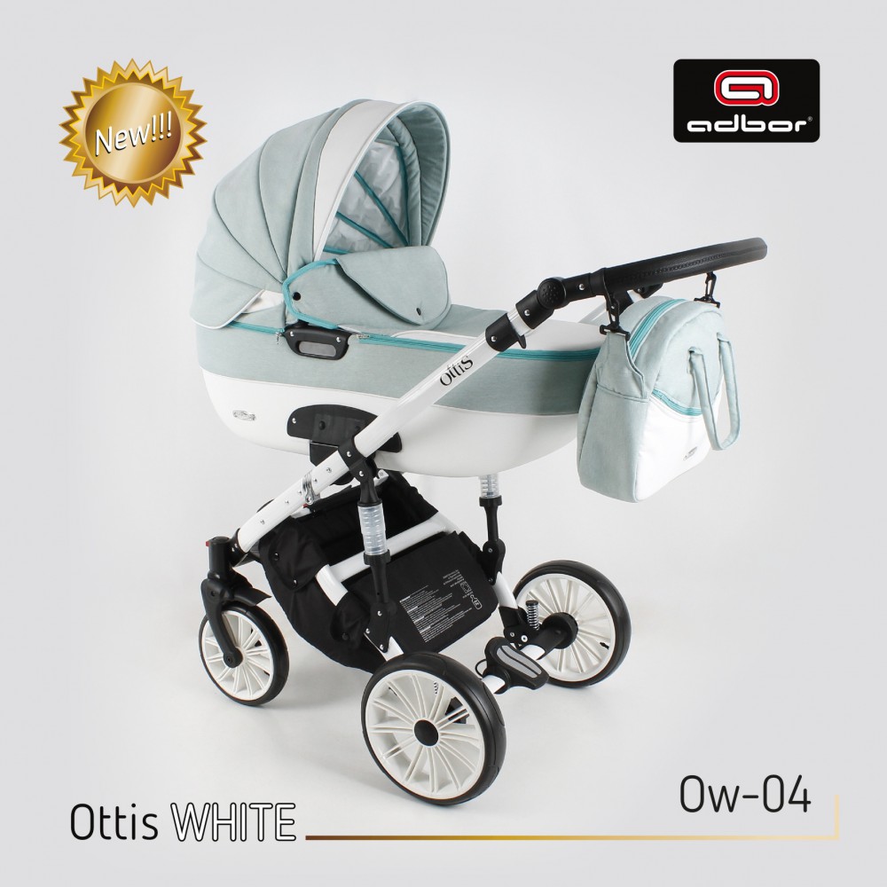 

Дитяча універсальна коляска 2 в 1 Adbor Ottis White OW 04