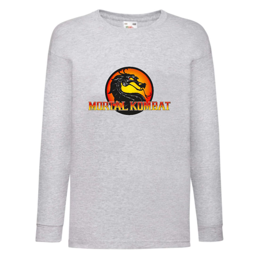

Лонгслив реглан Мортал Комбат 002 (Mortal Combat) серый (MRC gry 002) 152 см