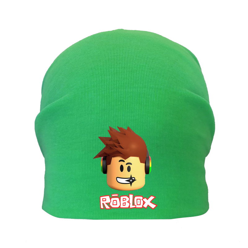 

Шапка детская Роблокс зеленая (Roblox -002) 50-52 см