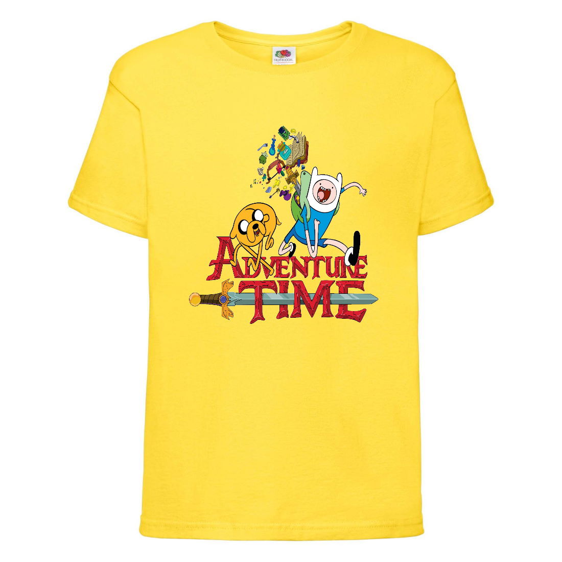 

Футболка детская Время Приключений 002 (Adventure Time) желтая (ADT yel 002) 104 см