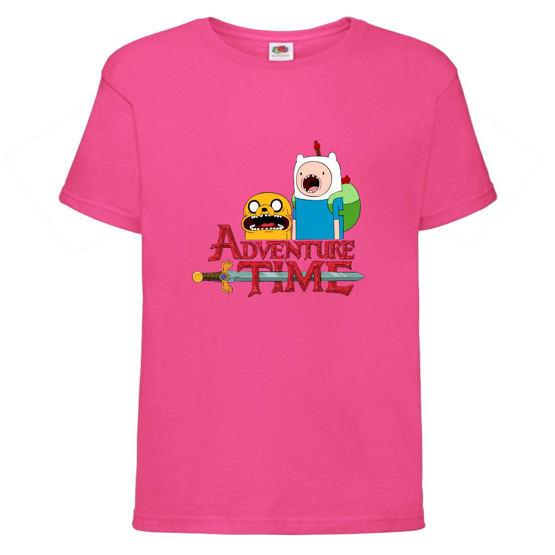 

Футболка детская Время Приключений 0014 (Adventure Time) розовая (ADT pnc 0014) 140 см