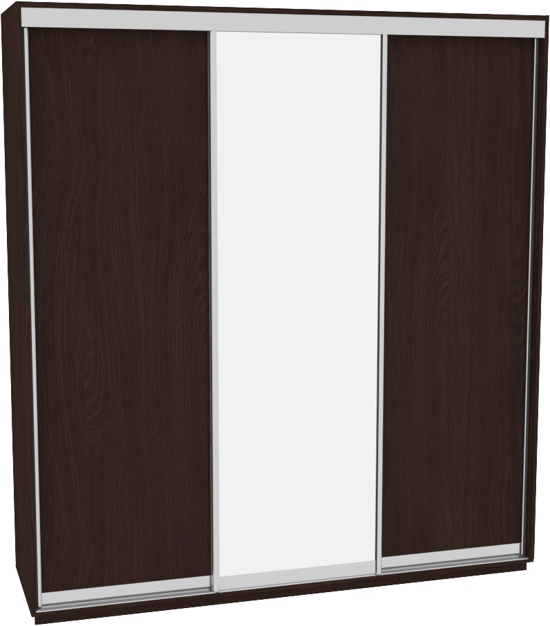 

Шкаф-купе ДОМ В206 Венге ДСП+Зеркало 200x60x220
