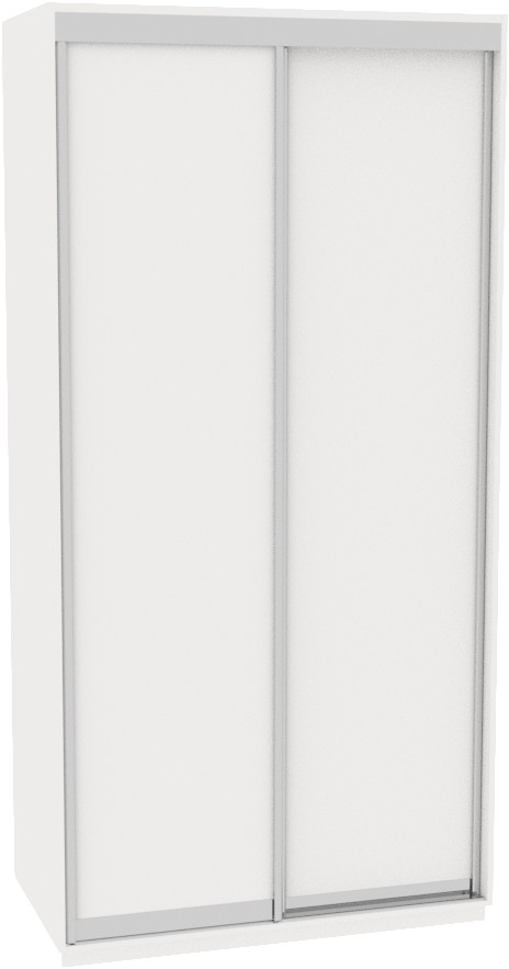 

Шкаф-купе ДОМ В136 Белый ДСП 130x60x220