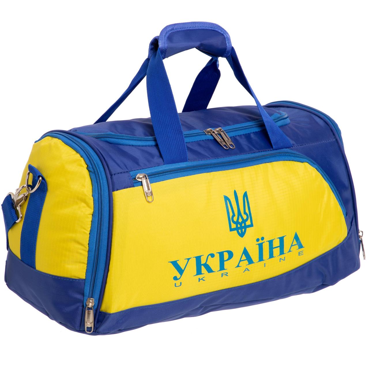 

Спортивная сумка для спортзала для тренировок ZELART Украина Полиэстер Желтый-синий (GA-5632-U)
