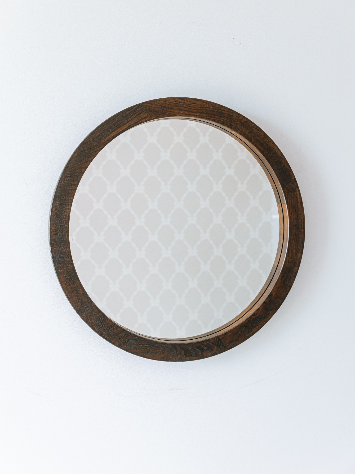 

Зеркало Luxury Wood деревянное круглое 60см Perfection дуб black