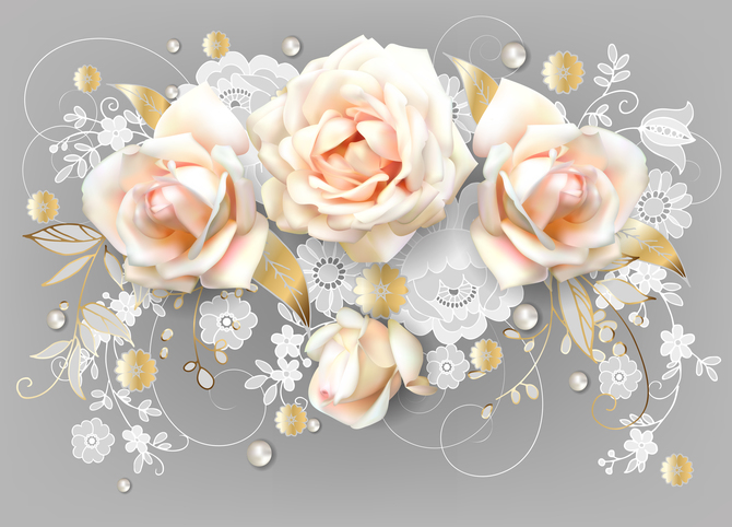 

Фотообои 3D '3D Розы' (2617) , Живопись