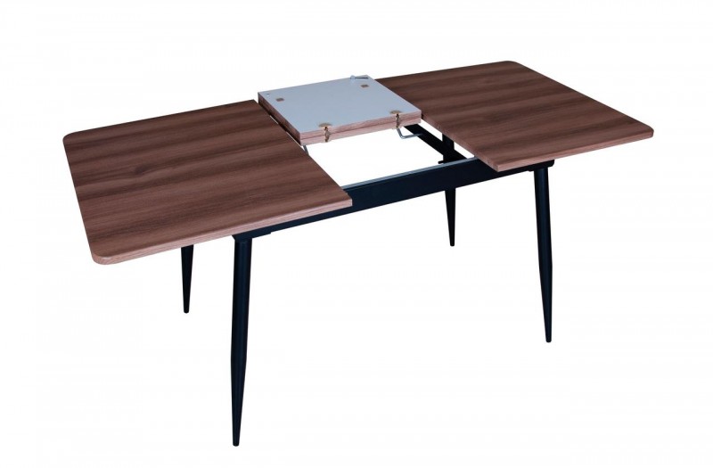 

Стол кухонный EAGLE Silent black/deep red 1200(1600)х750