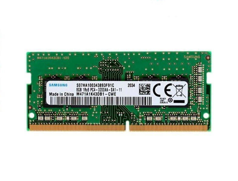 

Оперативная память Samsung 8 GB SO-DIMM DDR4 3200 MHz (M471A1K43DB1-CWE)
