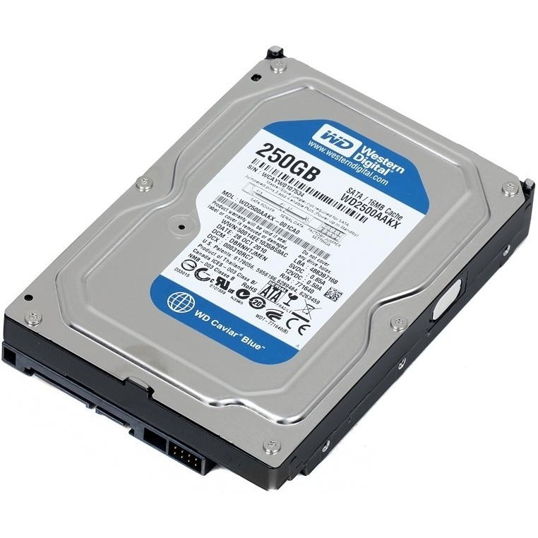 

Жёсткий диск Western Digital Blue 250GB 7200rpm 16MB WD2500AAKX 3.5 SATA III