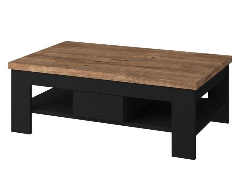 

Стол журнальный Decodom Type 165 Manhattan black matt/oak ribbek cognac
