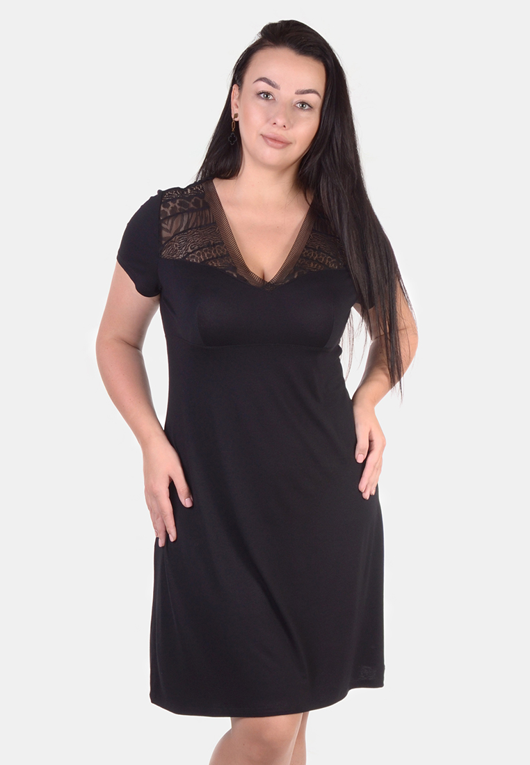 

Ночная рубашка N.EL. Черный 3XL (арт 1252-92)