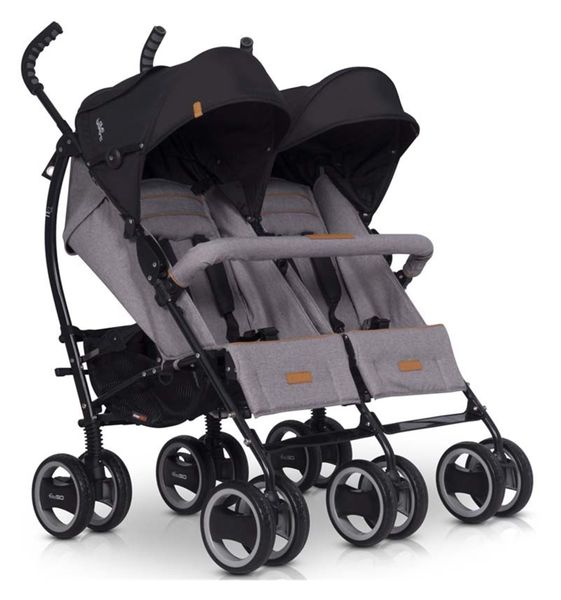

Прогулочная коляска EasyGo Comfort Duo 2019 Grey Fox
