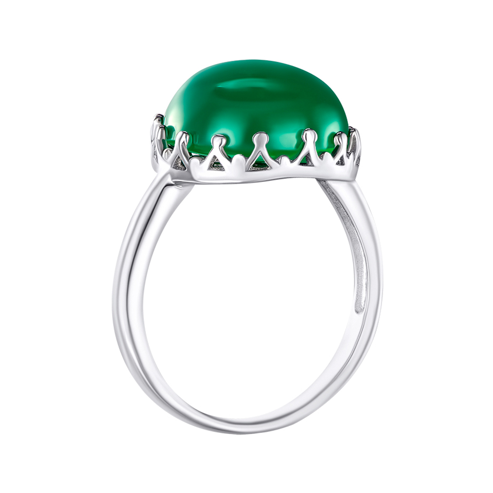 

Серебряное кольцо с агатом 000144892 17.5 размера