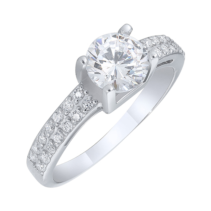

Серебряное кольцо Рамона 000016332 17.5 размера