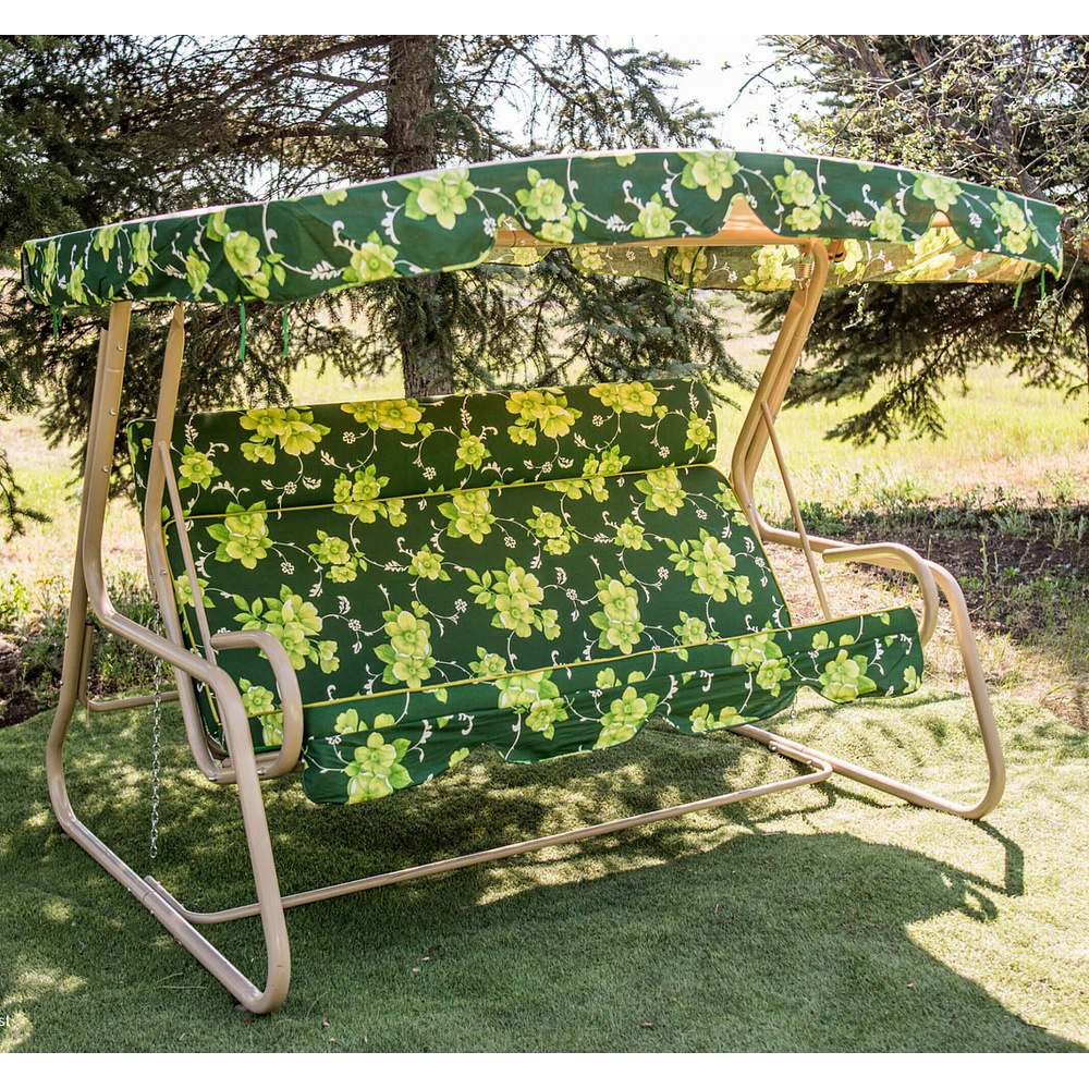 

Садовые качели раскладные Патио Премиум 180 см без мягкого подголовника Украинские конструкции