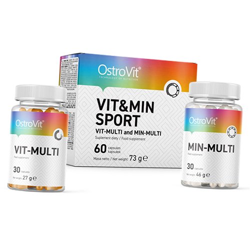 

Витамины для спортсменов, Vit&Min Sport, Ostrovit 60капс (36250056)