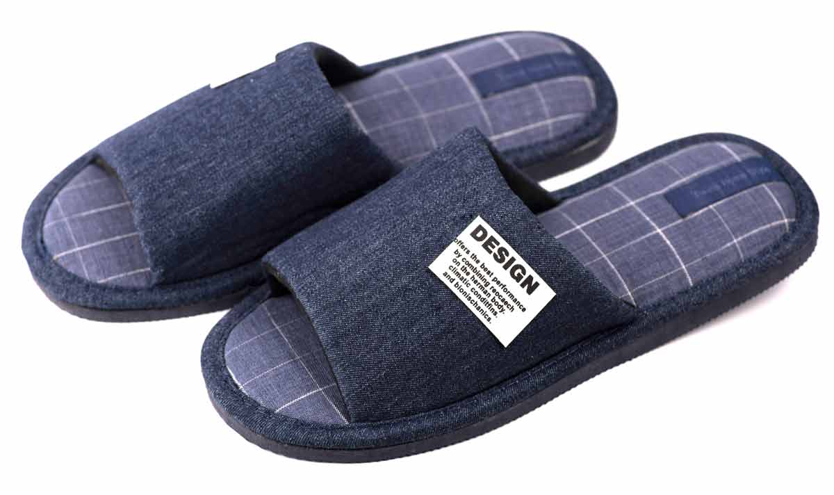 

Комнатные тапочки Twins Твинс мужские HS-VL джинс синие, р.40/41 (4592)