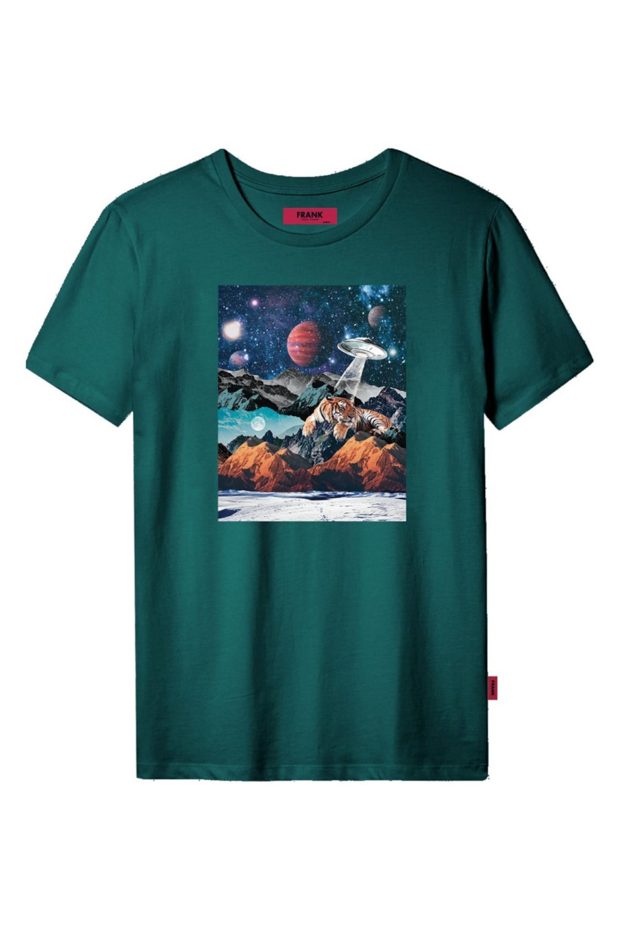 

Футболка John Frank 52(XL) Бирюзовый (Teal)