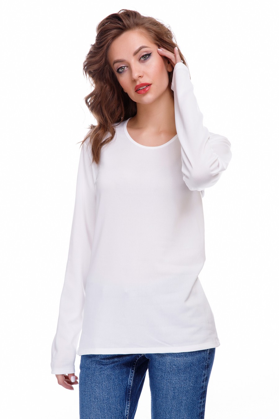 

Джемпер на флисовой основе Gladys 48(XL) Белый